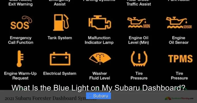 What Is the Blue Light on My Subaru Dashboard?