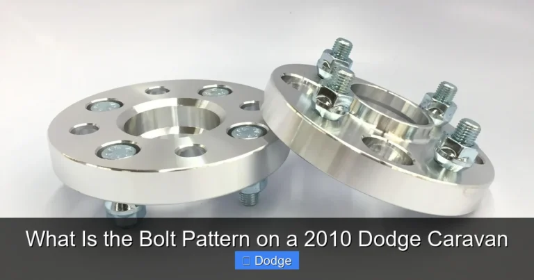 What Is the Bolt Pattern on a 2010 Dodge Caravan