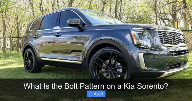 What Is the Bolt Pattern on a Kia Sorento?