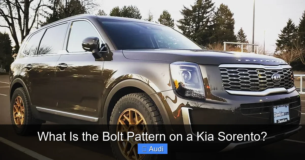 What Is the Bolt Pattern on a Kia Sorento?