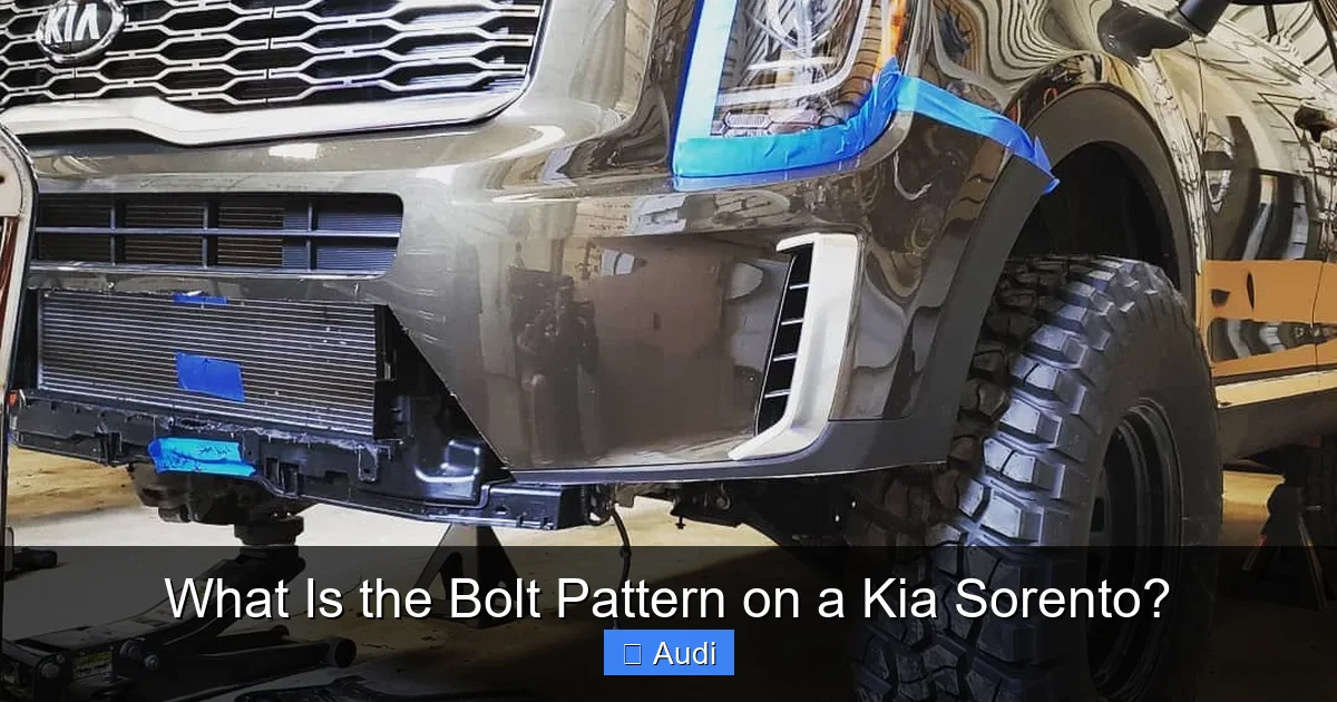 What Is the Bolt Pattern on a Kia Sorento?
