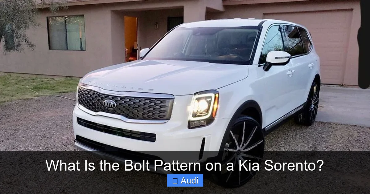 What Is the Bolt Pattern on a Kia Sorento?