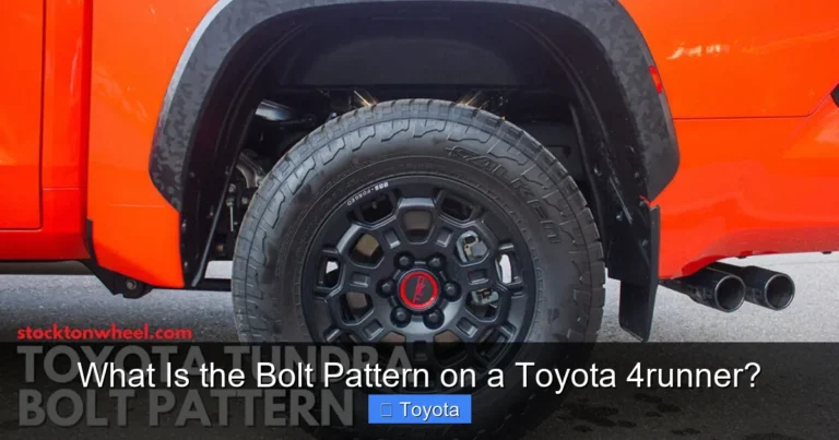 What Is the Bolt Pattern on a Toyota 4runner?