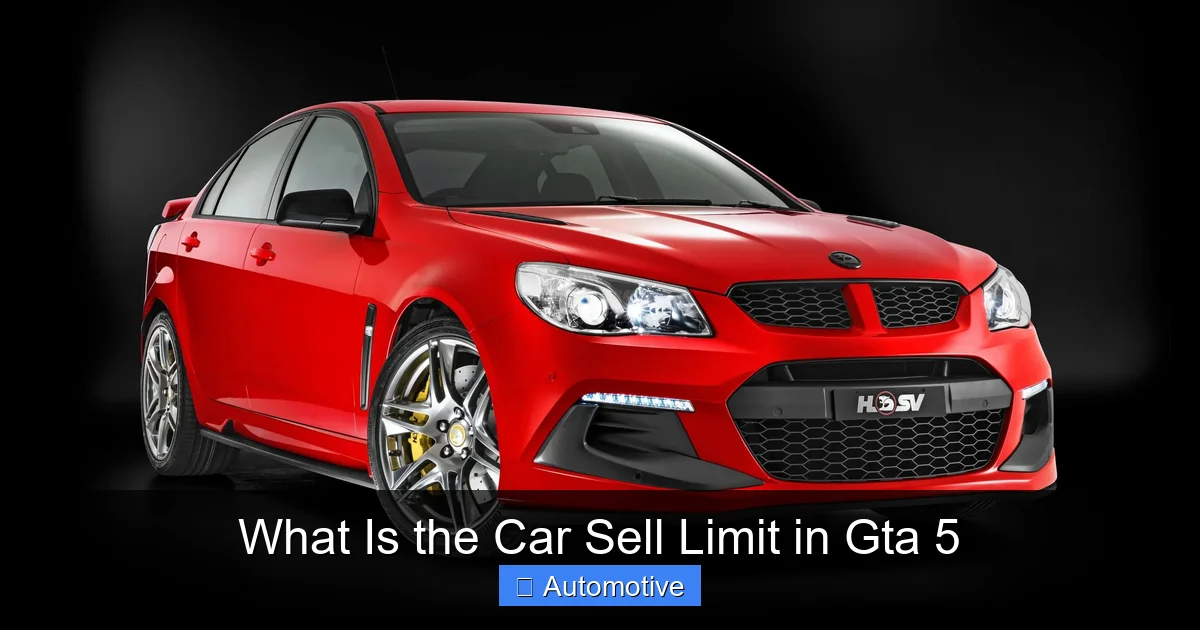 What Is the Car Sell Limit in Gta 5