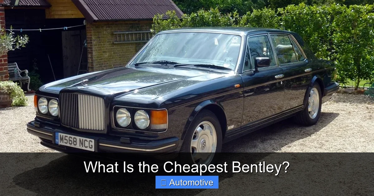 What Is the Cheapest Bentley?