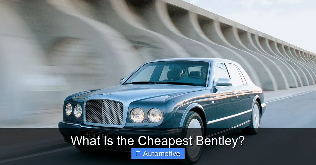 What Is the Cheapest Bentley?