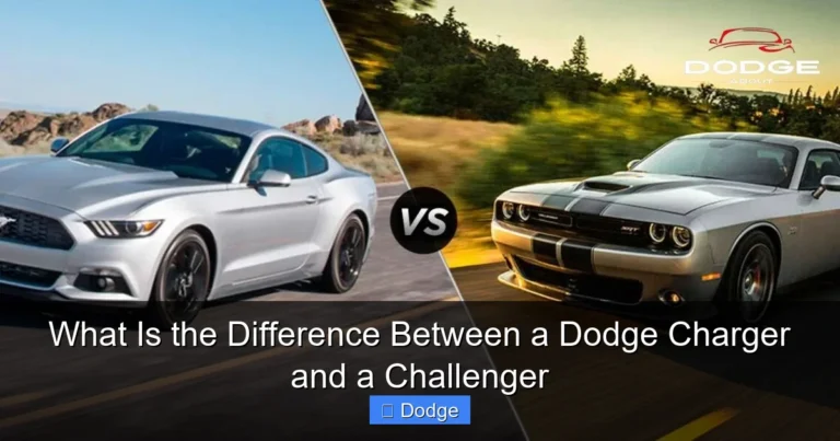 What Is the Difference Between a Dodge Charger and a Challenger