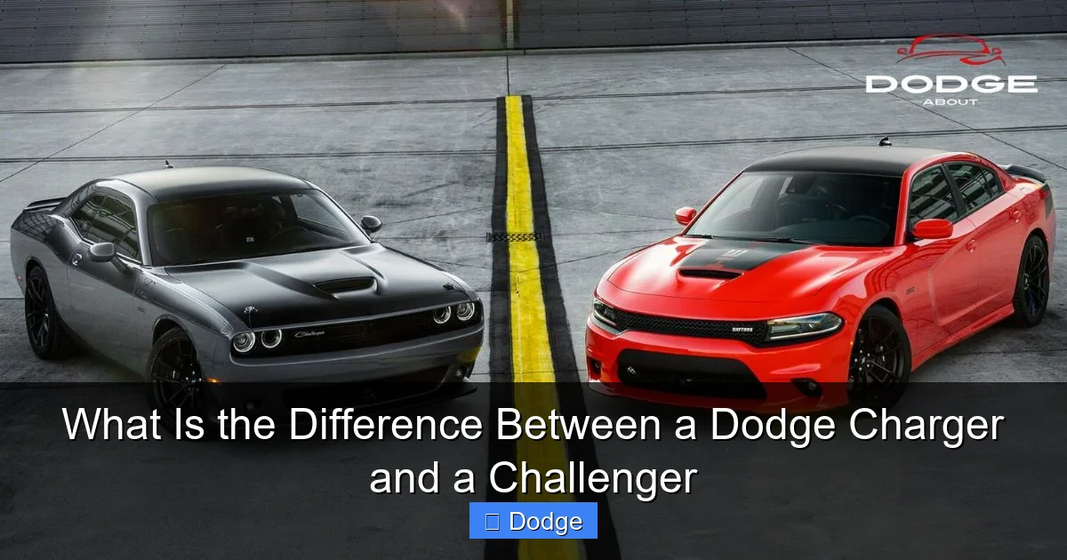 What Is the Difference Between a Dodge Charger and a Challenger