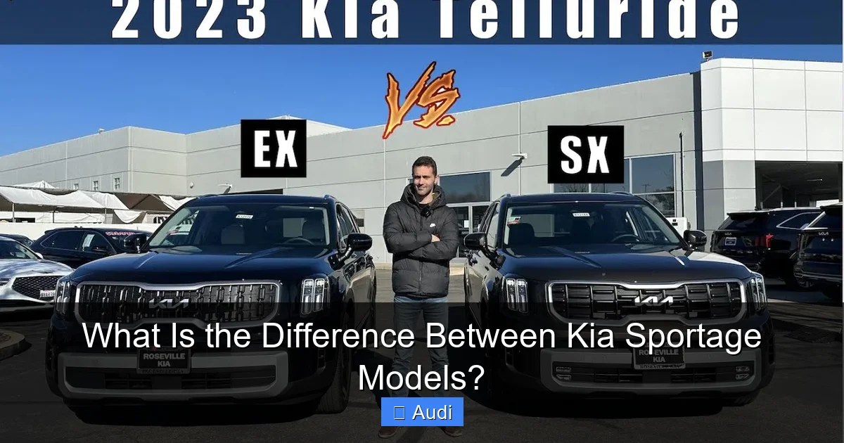 What Is the Difference Between Kia Sportage Models?