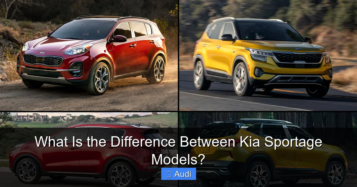 What Is the Difference Between Kia Sportage Models?