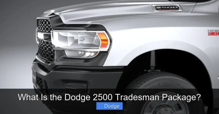 What Is the Dodge 2500 Tradesman Package?