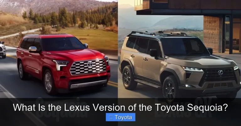 What Is the Lexus Version of the Toyota Sequoia?