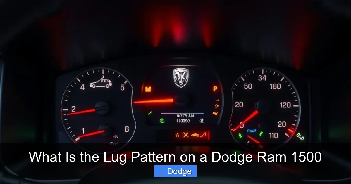 What Is the Lug Pattern on a Dodge Ram 1500