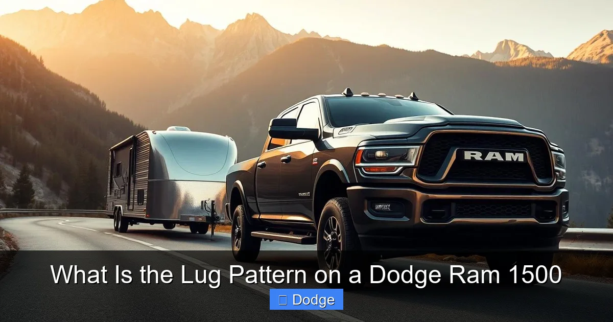 What Is the Lug Pattern on a Dodge Ram 1500