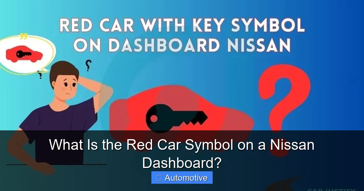 What Is the Red Car Symbol on a Nissan Dashboard?