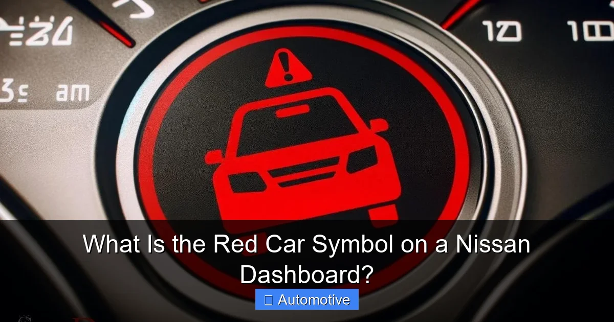 What Is the Red Car Symbol on a Nissan Dashboard?