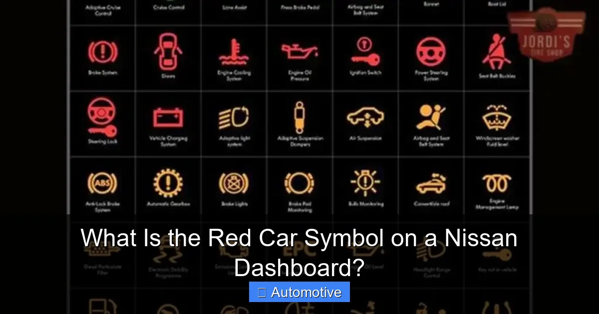 What Is the Red Car Symbol on a Nissan Dashboard?