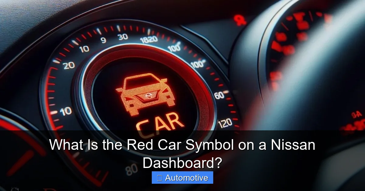 What Is the Red Car Symbol on a Nissan Dashboard?