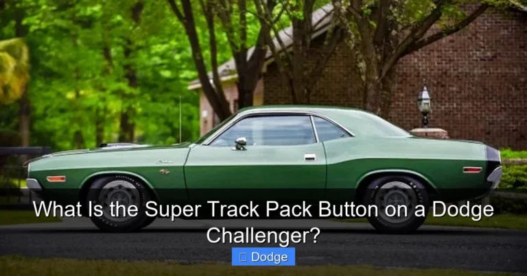 What Is the Super Track Pack Button on a Dodge Challenger?