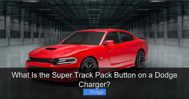 What Is the Super Track Pack Button on a Dodge Charger?