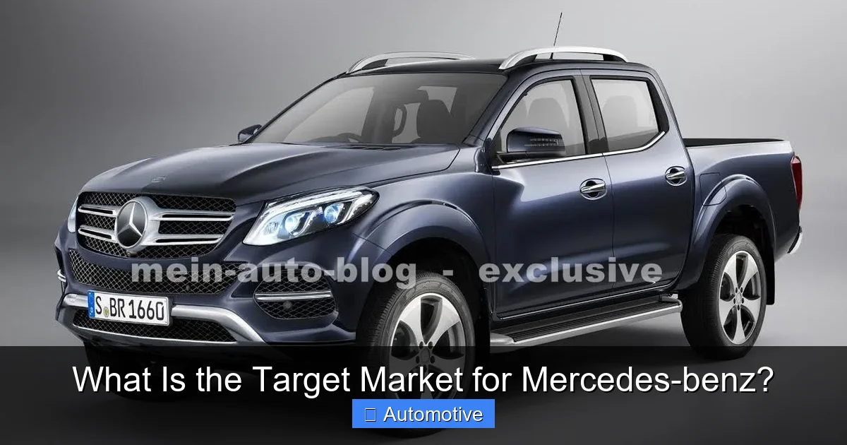 What Is the Target Market for Mercedes-benz?