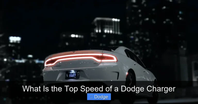 What Is the Top Speed of a Dodge Charger