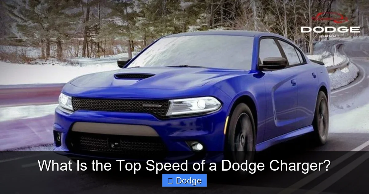 What Is the Top Speed of a Dodge Charger?