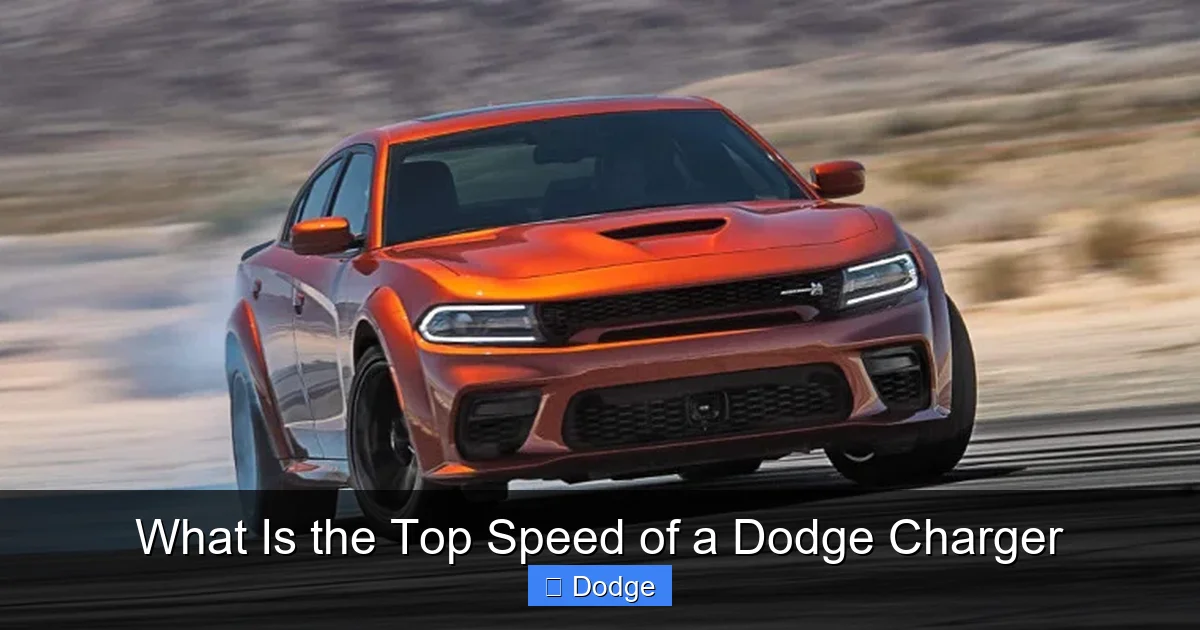 What Is the Top Speed of a Dodge Charger