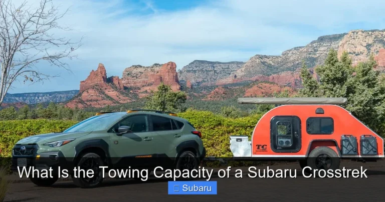 What Is the Towing Capacity of a Subaru Crosstrek