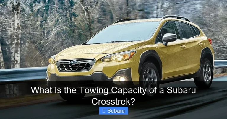 What Is the Towing Capacity of a Subaru Crosstrek?