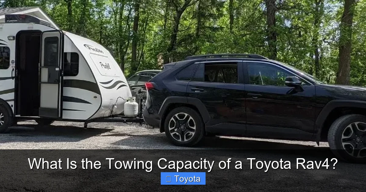 What Is the Towing Capacity of a Toyota Rav4?