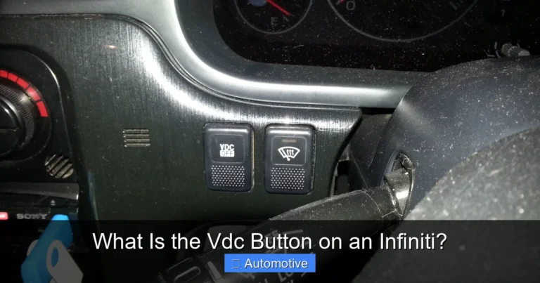 What Is the Vdc Button on an Infiniti?