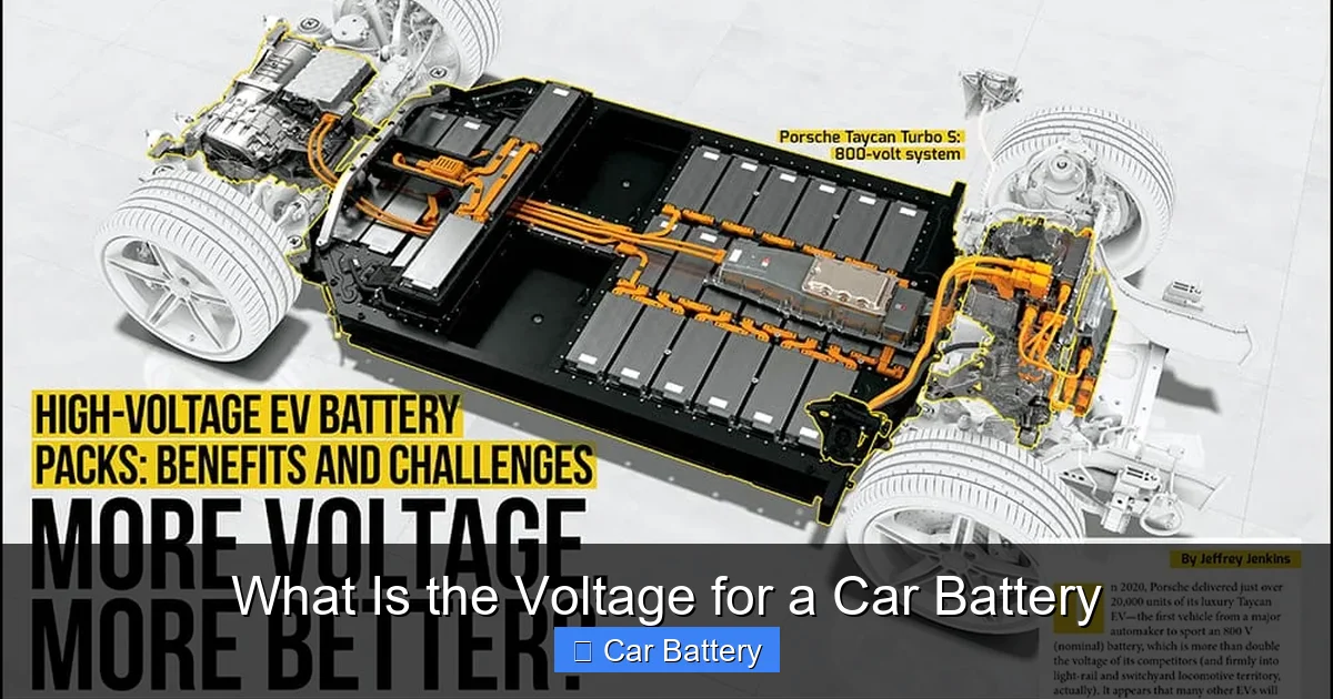 What Is the Voltage for a Car Battery