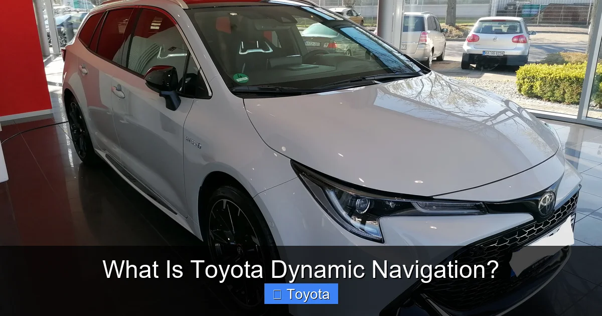 What Is Toyota Dynamic Navigation?