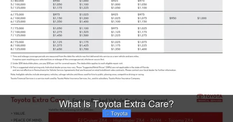 What Is Toyota Extra Care?