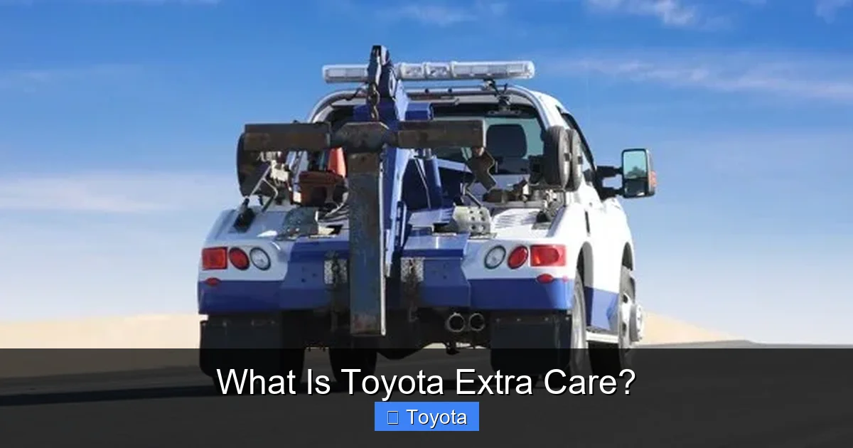 What Is Toyota Extra Care?