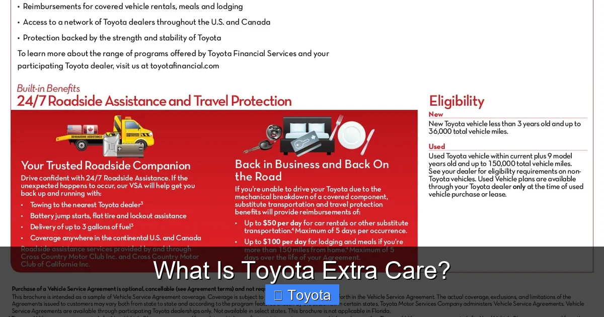 What Is Toyota Extra Care?