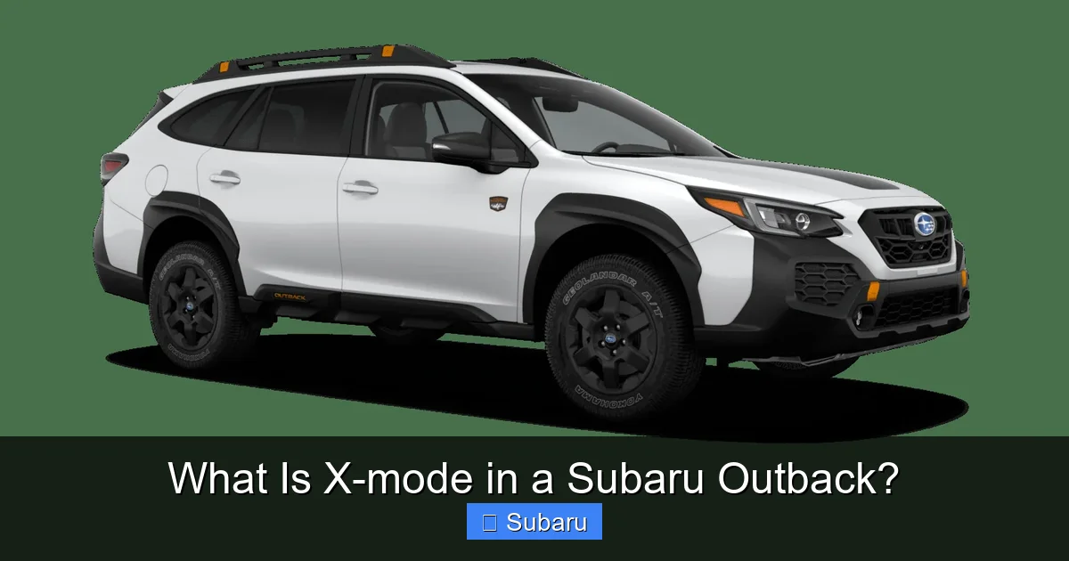 What Is X-mode in a Subaru Outback?