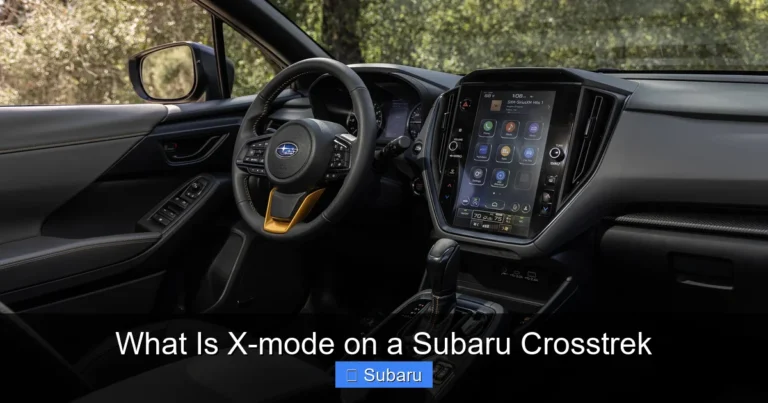What Is X-mode on a Subaru Crosstrek