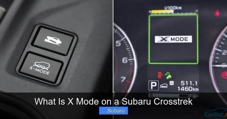 What Is X Mode on a Subaru Crosstrek