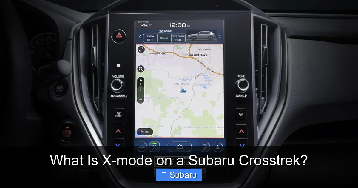 What Is X-mode on a Subaru Crosstrek?