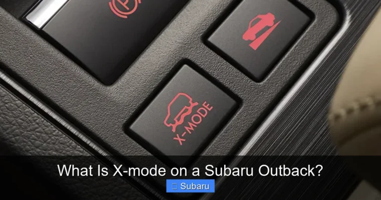 What Is X-mode on a Subaru Outback?