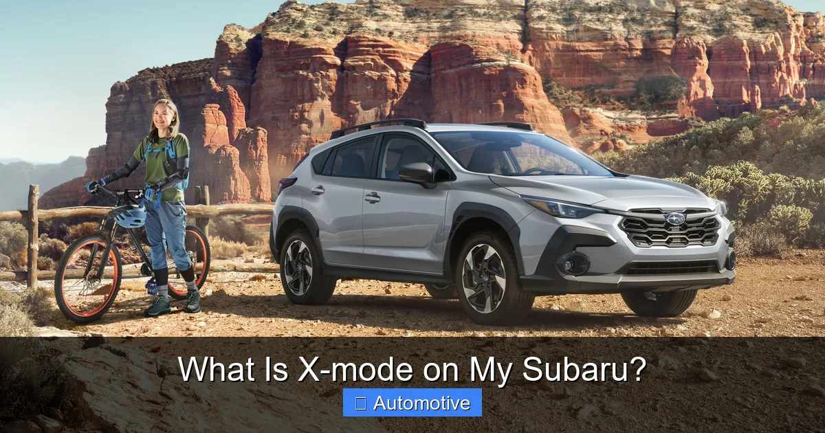What Is X-mode on My Subaru?