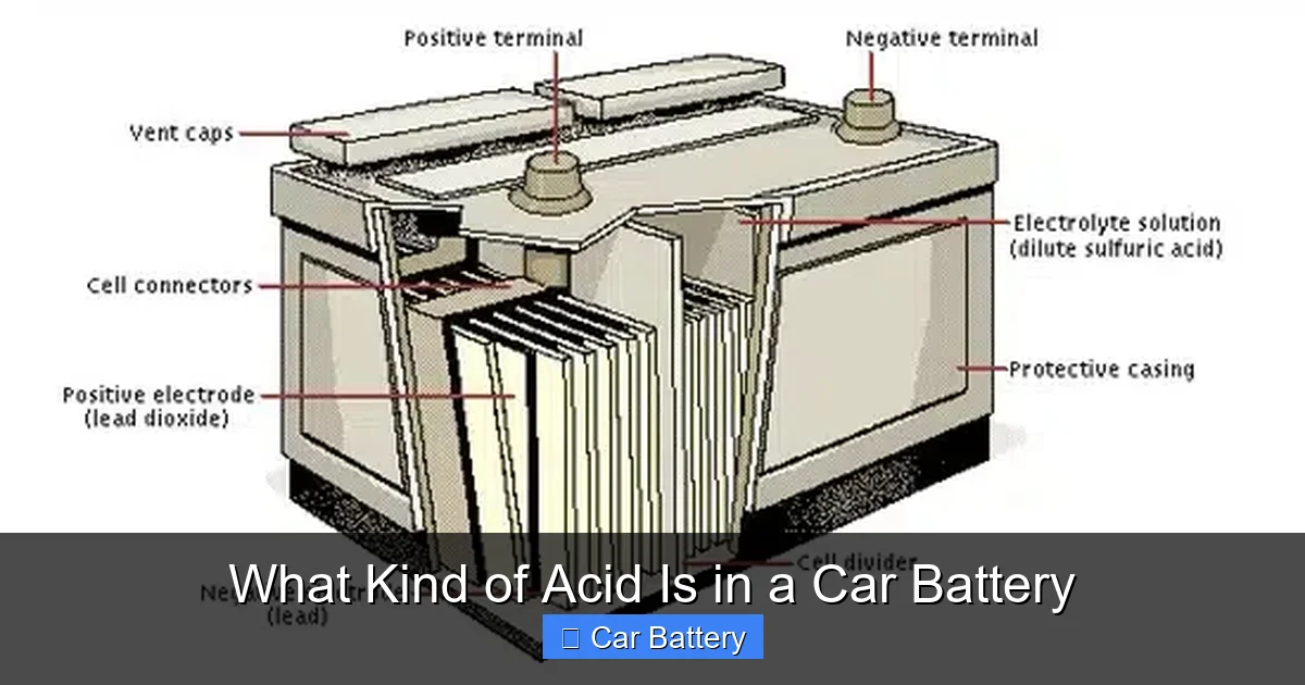 What Kind of Acid Is in a Car Battery