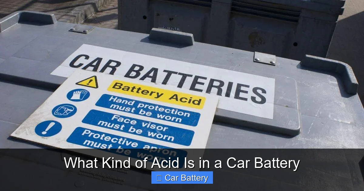 What Kind of Acid Is in a Car Battery