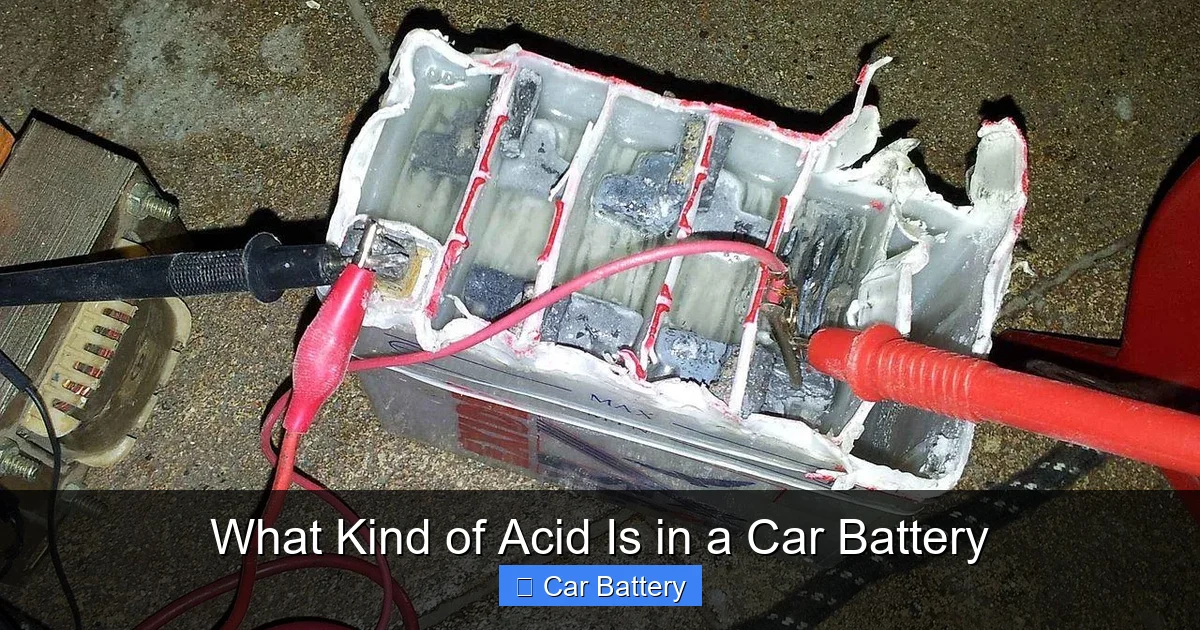 What Kind of Acid Is in a Car Battery