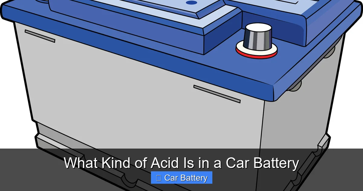 What Kind of Acid Is in a Car Battery