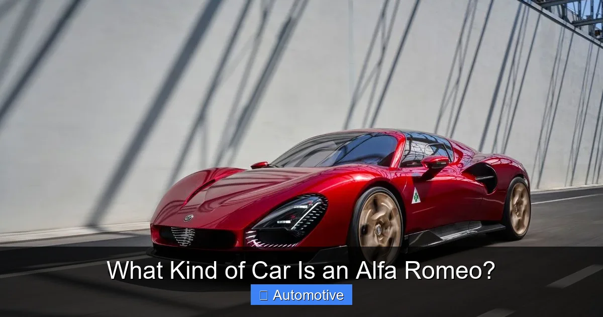 What Kind of Car Is an Alfa Romeo?