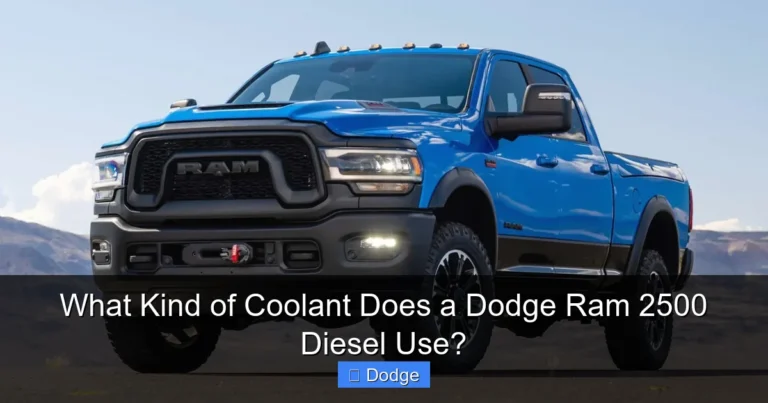 What Kind of Coolant Does a Dodge Ram 2500 Diesel Use?