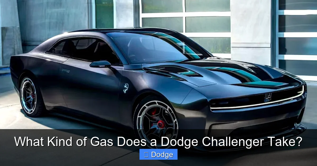 What Kind of Gas Does a Dodge Challenger Take?